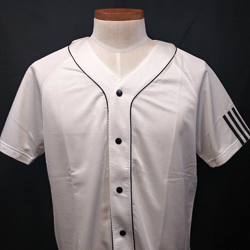 Adidas Snap Button 3 Stripe Life Sports Jersey